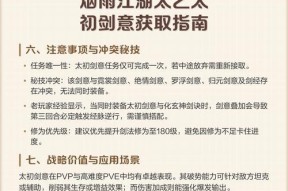 《烟雨江湖》游戏太初石作用一览（解析太初石在《烟雨江湖》游戏中的重要性）