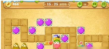 保卫萝卜2第84关攻略，一招制敌三星金萝卜通关（用升级、道具和策略轻松过关）  第3张