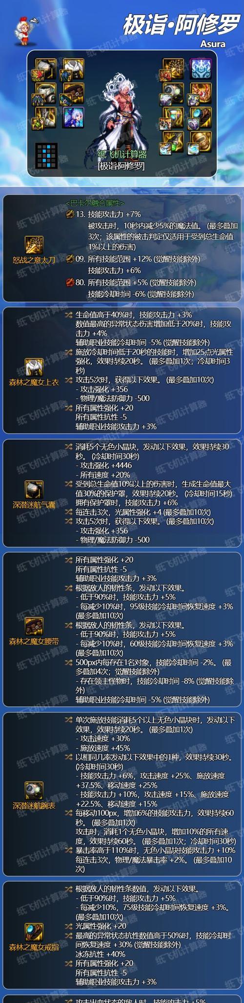 dnf修罗职业应该堆砌哪些属性？修罗的装备选择建议是什么？  第1张