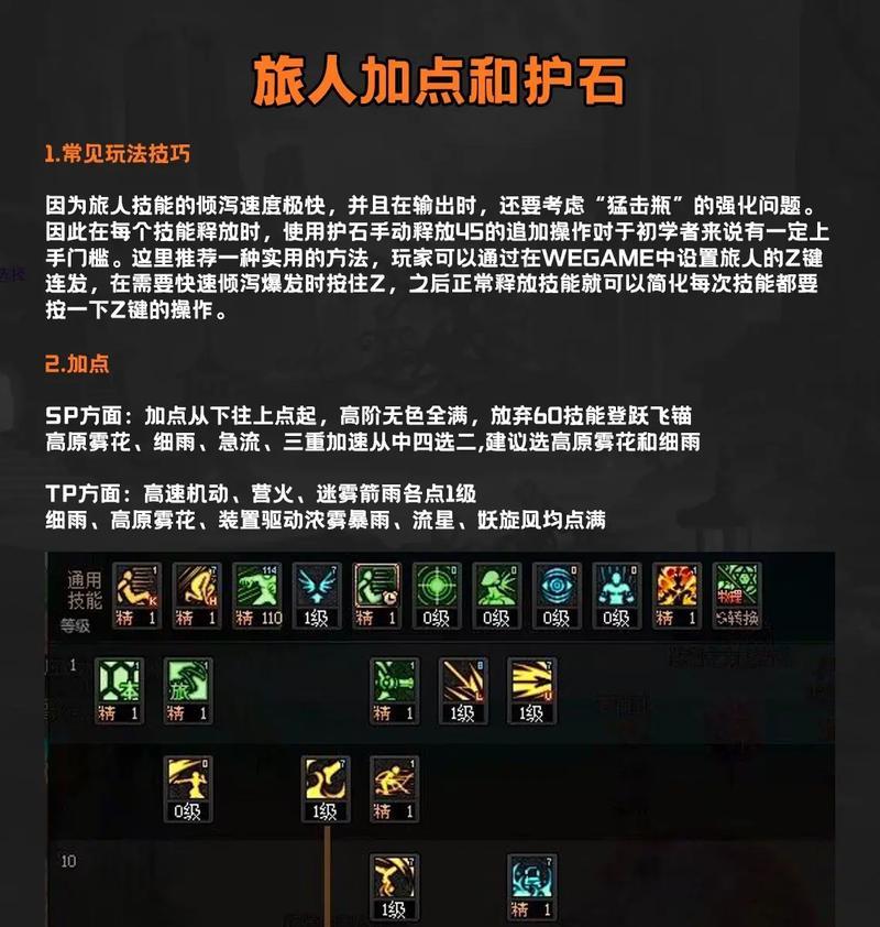 dnf旅人推荐堆叠哪些技能？技能选择技巧是什么？  第1张