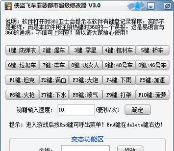 《侠盗飞车5》游戏秘籍大揭秘（掌握这些秘籍）  第2张