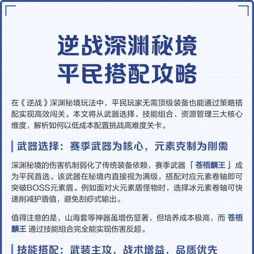逆战秘境难度开启方法是什么?如何提高秘境挑战效率? 第1张 逆战秘境难度开启方法是什么?如何提高秘境挑战效率? 第1张