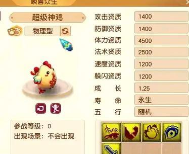 梦幻西游手游超级神鸡（超级神鸡技能介绍）  第2张