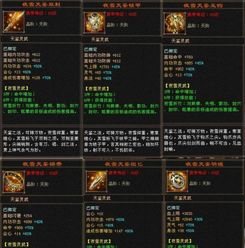 《天龙八部》中如何查看装备属性？  第2张